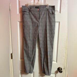 Soho Black and White Checkered Pants